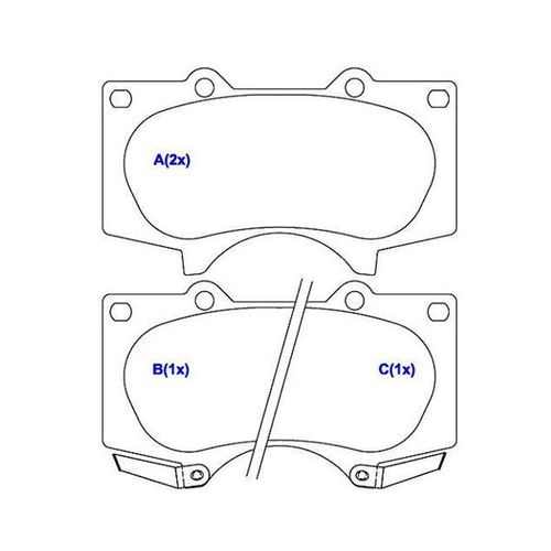 Pastilha Freio Toyota Land Cruiser 3.0/4.0 03