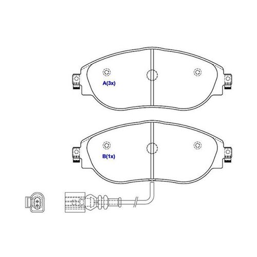 Pastilha Freio Audi A3/s3 Sportback/outback 2.0 Tsfi 2013/... (dianteira)