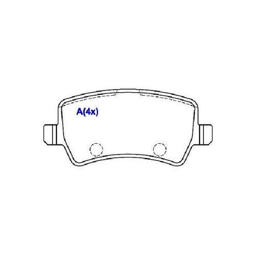 Pastilha Freio Volvo Xc 60 (09>)     Xc 70 3.