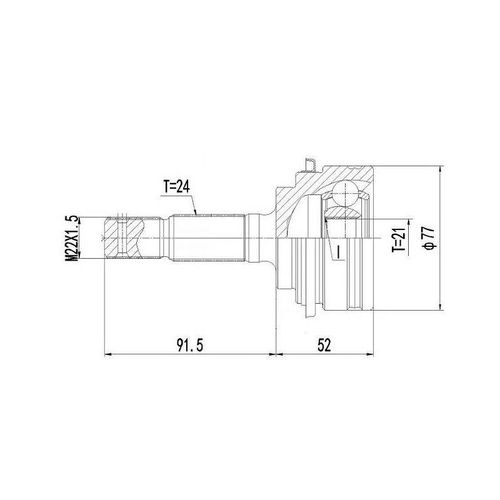 Homocinetica Fixa Lifan 320 1.3 2011/...