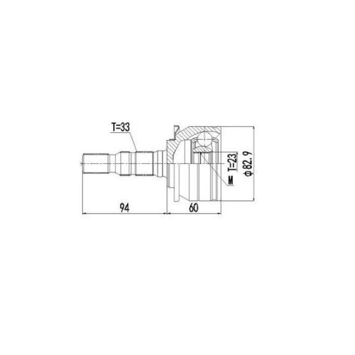 Homocinetica Fixa Gm Cruze 1.4 16v 2019/...