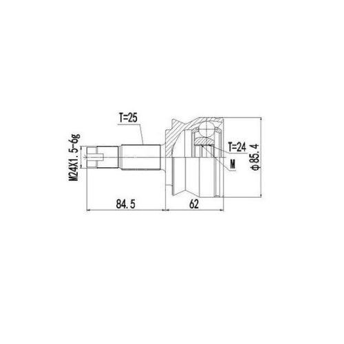 Homocinetica Fixa Fiat Bravo Sporting 1.8 16v 2011/2016