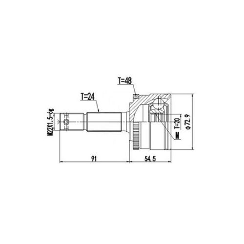 Homocinetica Fixa Jac J2 1.4 16v 2016/...