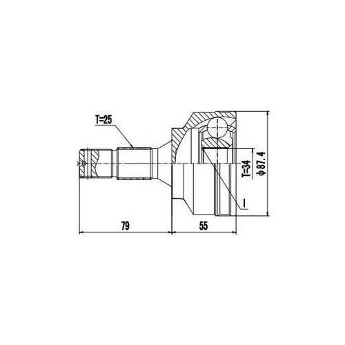 Homocinetica Fixa Citroen C4 2.0 16v 2008/2019