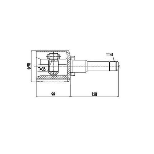 Tulipa Gm Captiva 3.6 V6 4x2/4x4 (com Trizeta)