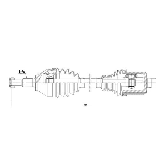 Homocinetica Completa Vw Virtus 1.0 12v Tsi 2018/...