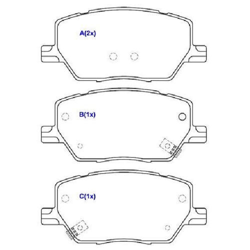 Pastilha Freio Jeep Renegade 1.8/2.0 Longitude/sport 2015/...  Trailhawk 4x4 2015/...