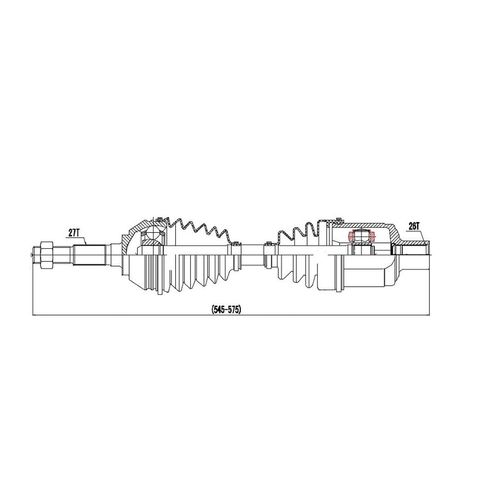 Homocinetica Completa Gm S10/blazer 4x4 98/20
