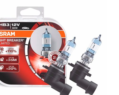 Lampada Hb3 - Farol Alto/ Milha - (night Breaker Unlimited)  **preço Unitario/vender Par**