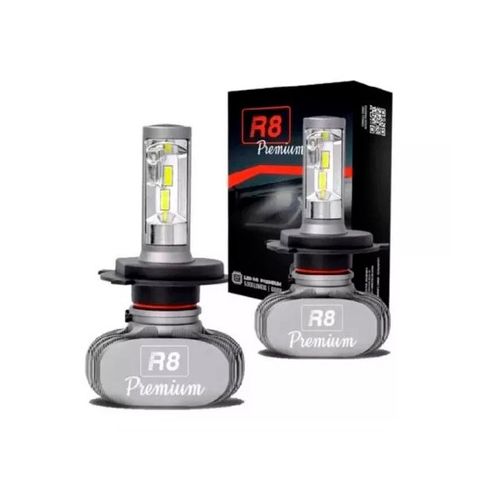 Lampada Super Led H4   6.500 Lumens Sem Reator
