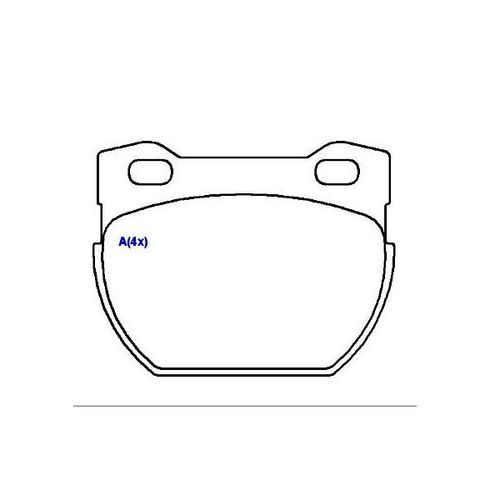 Pastilha Freio Land Rover Defender 90/110/130 2.5/3.5 90/...