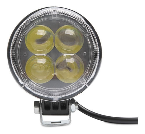 Farol Milha Auxiliar 12w Redondo 4d Off Road Carro Jeep