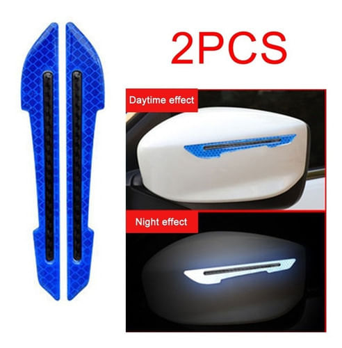 Par Adesivo Refletivo Para Retrovisor Carro