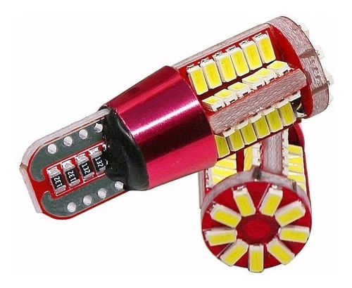 Par Lâmpada Luz Led Pingo T10 57 Leds Canbus Canceller