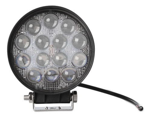 Unidade Luz Led De Milha Farol Auxiliar 42w Redondo 4d