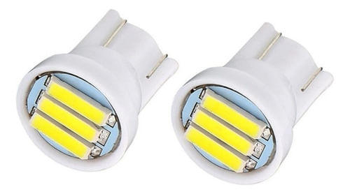 Par Luz Lâmpada Pingo 3 Leds T10 Farol Placa Teto Ré Carro
