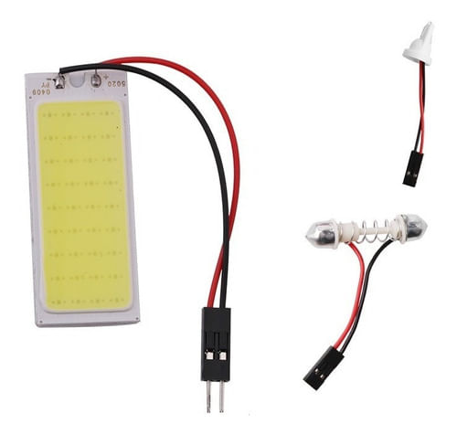 Placa Super Led Cob 36 Chips 20mmx50mm Teto Mala Carro