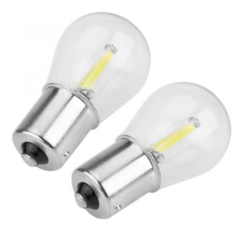Par Lâmpada Led 1 Polo 1156 Cob Filamento Vidro Ré Seta