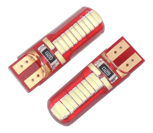 Par Pingo T10 Silicone 24 Leds 12v Lanterna Farolete