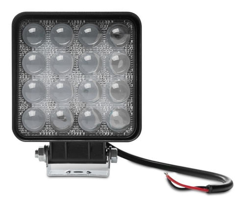 Unidade Luz Led De Milha Farol Auxiliar 48w Quadrado 4d