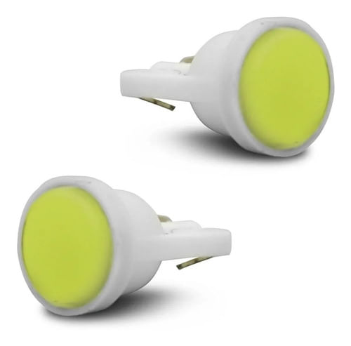 Par Lâmpada Led T10 Pingo Cob = 18 Leds Teto Mala Placa