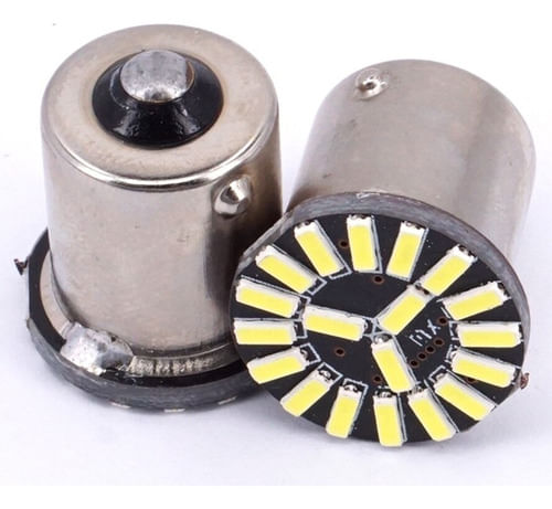 Par Lâmpada Led 1 Polo 2 Polos 19 Leds Canbus Canceller
