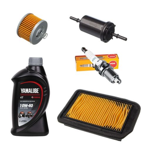 Kit Revisão Filtro ar Gasolina Vela XTZ 150 Crosser Yamalube