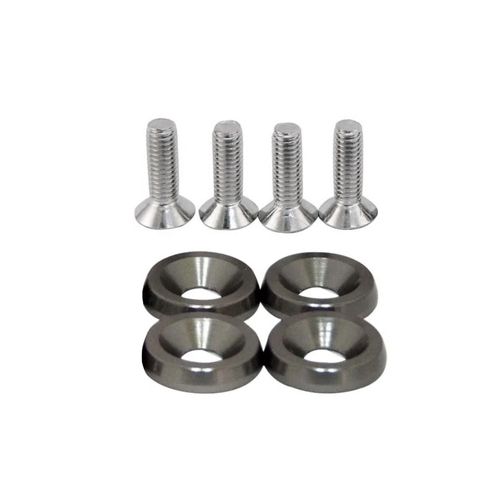 Parafusos M6 com arruelas estilizadas (Fender Washers) - 4 unidades