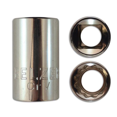 Soquete Estriado encaixe 1/2” x 16 mm Belzer 204007BBR