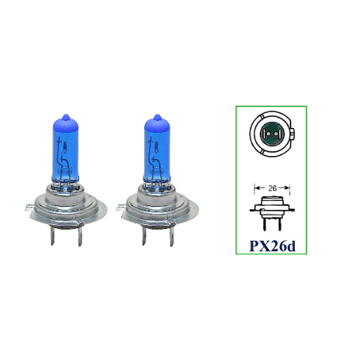 Lâmpada Super Branca  H7 12v 55W Xenon Look - Par