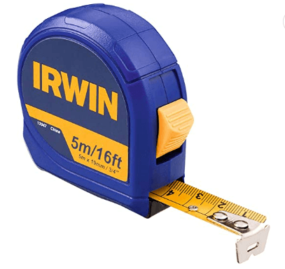 Trena Manual de 5m 19mm Standard Cinta Métrica Flexómetro fita de aço - Irwin