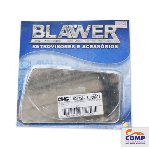 Lente de Retrovisor Direito Monza Chevette 1983 até 1986 Blawer 2001 - D Lado Passageiro