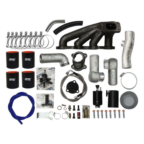 Kit turbo Gol motor AT 1.0 8v T2 + TURBINA SPA200SV T2 SEM VÁLVULA DE ALÍVIO INCORPORADA