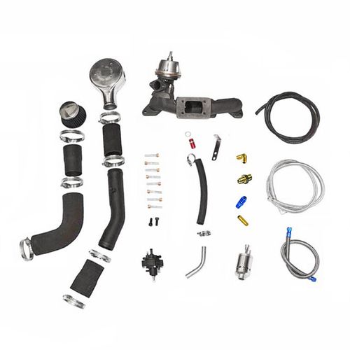 KIT TURBO PARA GM CHEVETTE / CHEVY 500 / MARAJÓ - T2 + Turbina SPA200SV sem válvula de alívio incorporada