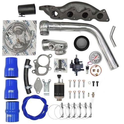 Kit Turbo VW 1.6 8V EA 111 família Gol G5 / Fox / Polo - Padrão T2 - Turbina SPA200SV sem válvula de alívio incorporada