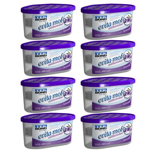 Kit 8 un Evita Mofo Lavanda 200G - Pote - Tekbond