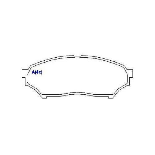 Pastilha Freio Mitsubishi Pajero Io/tr4 00/..