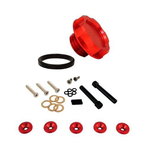 Kit de arruelas JDM para tampa de válvula Honda Civic D16 + TAMPA DE ÓLEO PARA LINHA HONDA / EM ALUMÍNIO