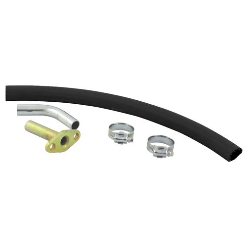 Kit de retorno de óleo para cárter com saída reta de 3/4" e mangueira de 45cm - Padrão T3