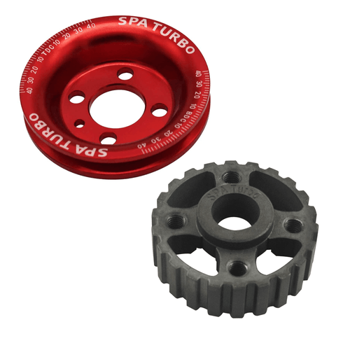 Polia de virabrequim Racing 100mm + Engrenagem de virabrequim Super Leve para VW AP 8V