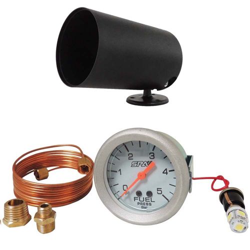 Manômetro de Pressão de Combustível 5 Bar 52 MM -  SPA TURBO