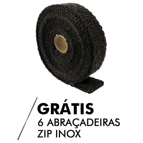 Fita Térmica SPA cor preta 1" largura