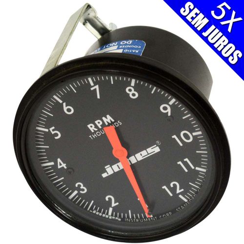 Tacômetro (conta-giros) 3" marca Jones Mod.5104 mecânico com cabo