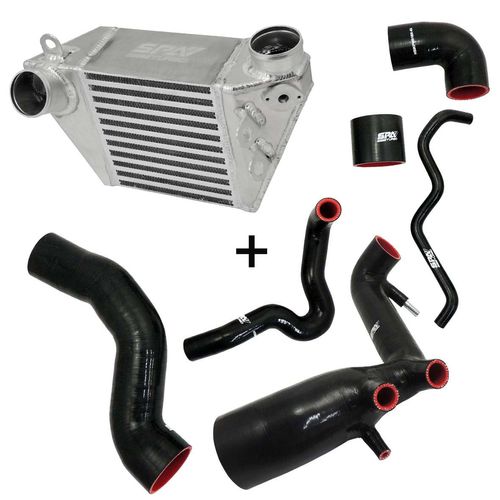 Intercooler "bombado" + Inletpipe em silicone + Kit de pressurização em Silicone para VW Golf e Audi A3 1.8 20V