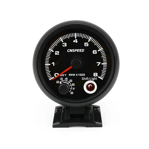 Conta-giros CNSPEED Preto 80mm 12v Com 7 Cores de Iluminação Programável - Reembalado