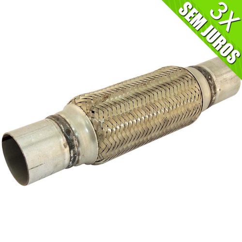 Flexível de escape universal 100% em aço inox 2"