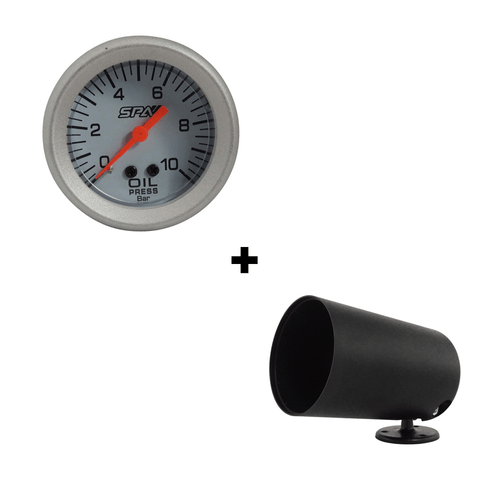 Manômetro de Pressão de Óleo 10 Bar 52 MM - SPA TURBO
