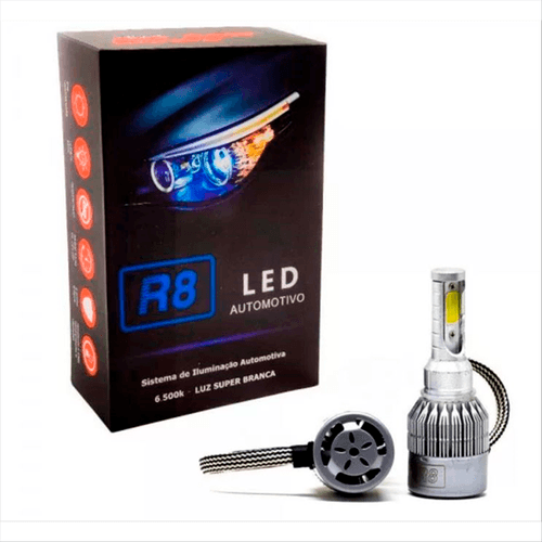 LÂMPADA R8 LED H7 6500K JR8