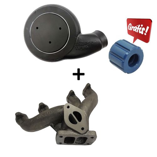 Coletor VW AP 8v TMW01 + Tampa de pressurização carburador 2E/3E - Grátis Coxim