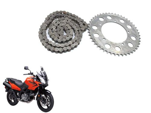 Corrente e Coroa Suzuki Dl 650 V-strom 09-13